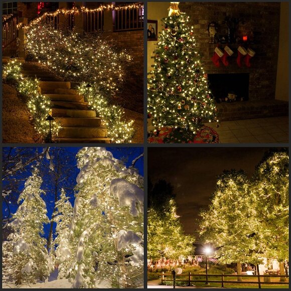 Sweet Shine 200 Count LED Christmas Lights, 66 ft Green Wire UL Certified Commer - Picture 5 of 9